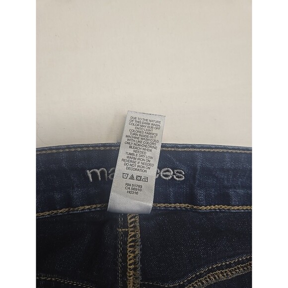 Maurices Skinny Leg Jeans Size M-Reg Dark Wash Low Rise Stretch‎ Cotton Blend - Picture 4 of 8